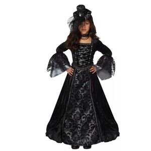 Girl's Spirit Halloween Goth Costume‎ Size Large 12-14 NEW